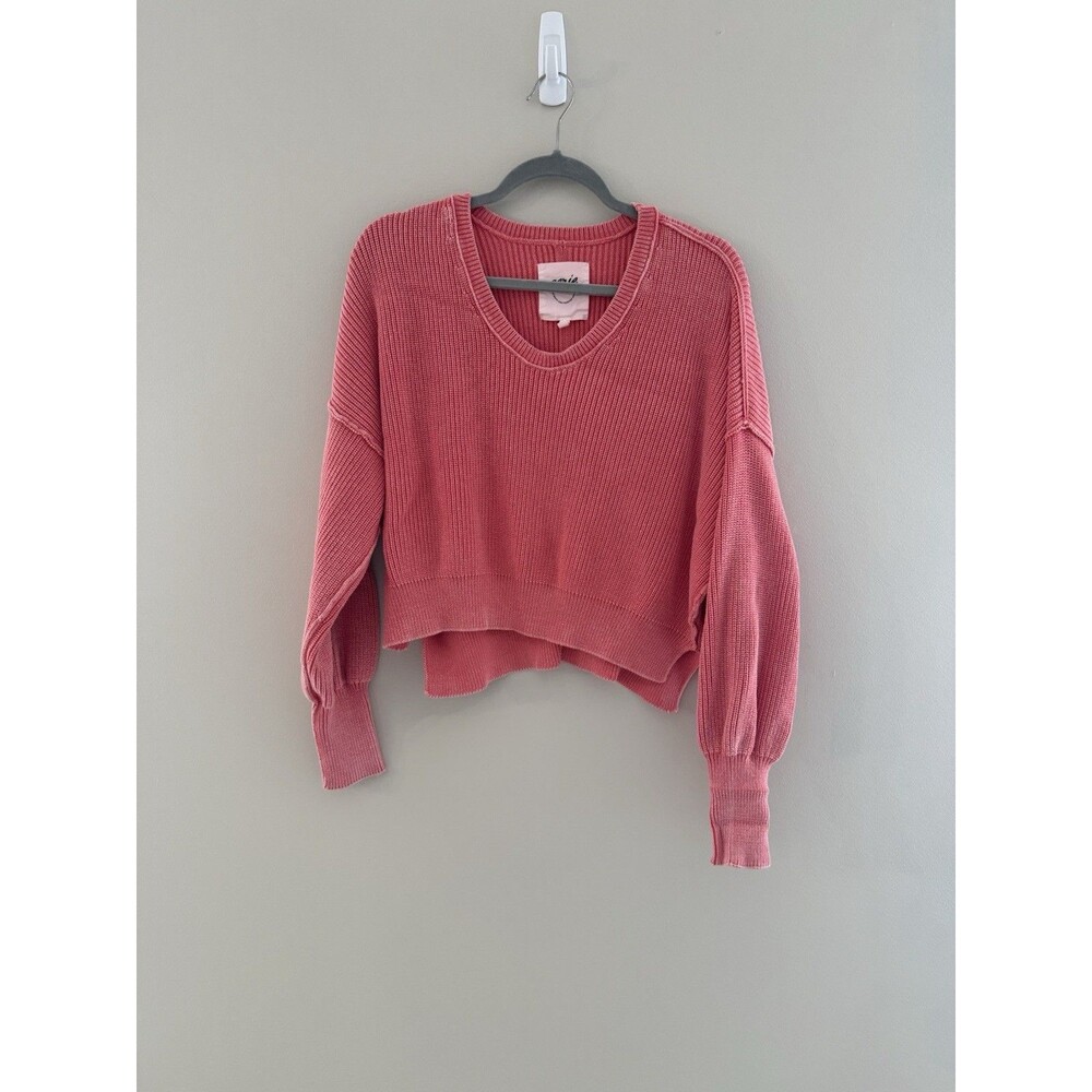 Aerie Coral Long Sleeve Sweater - Medium